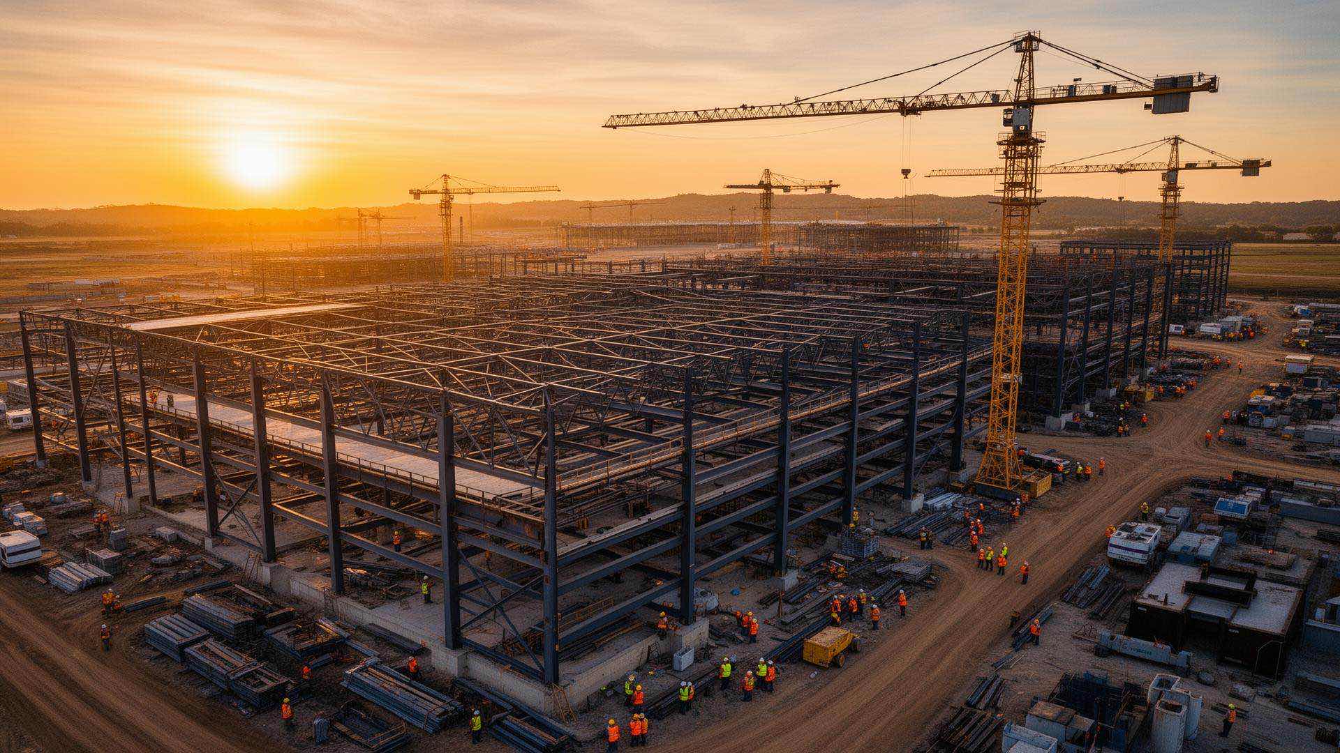 Industrial and infrastructure construction site operated by DENZ Engineering