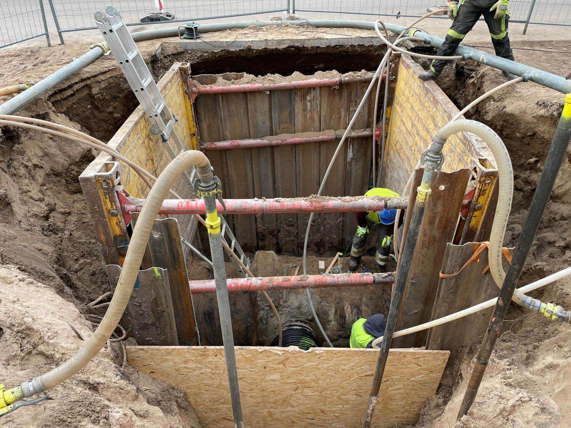 Underground infrastructure corridor construction