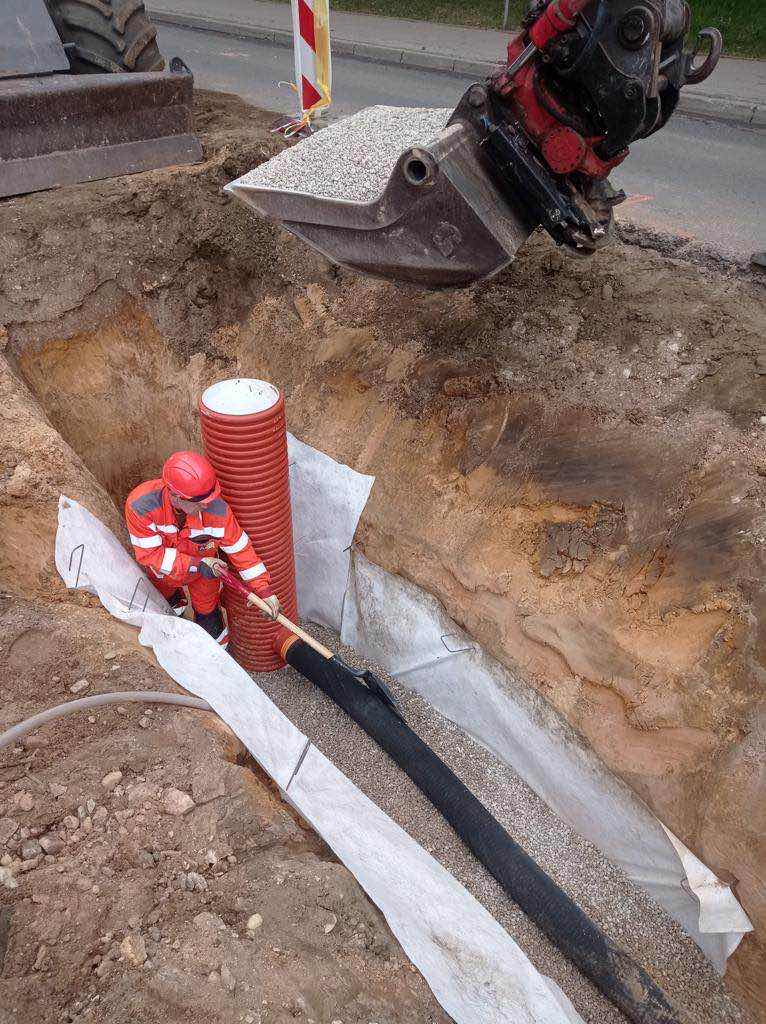Stormwater and underground utility corridor works