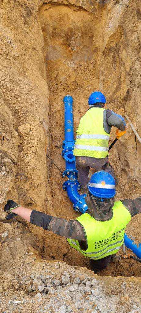 Public utility network construction works