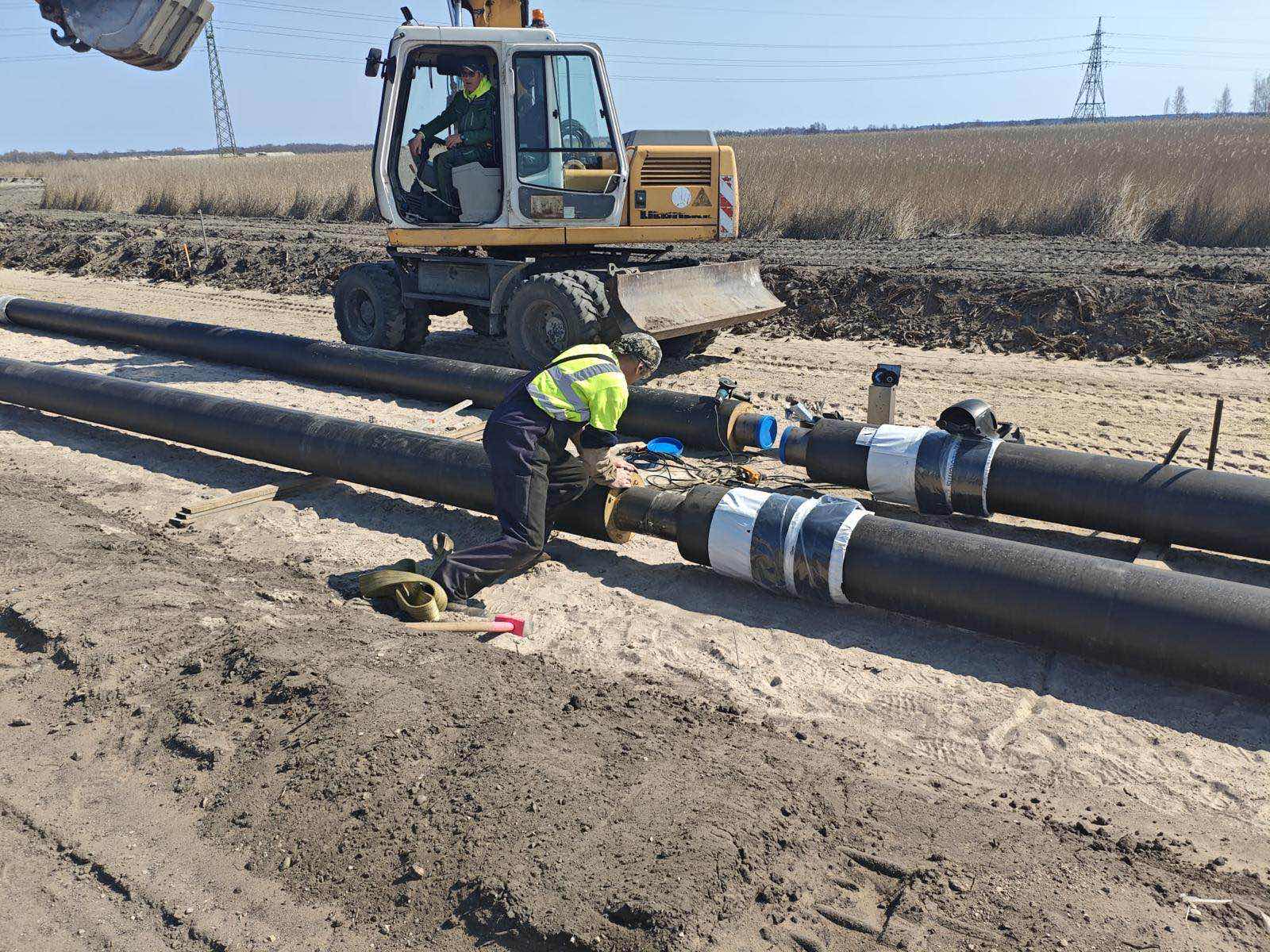 Pipe installation and underground utility works, stage 11