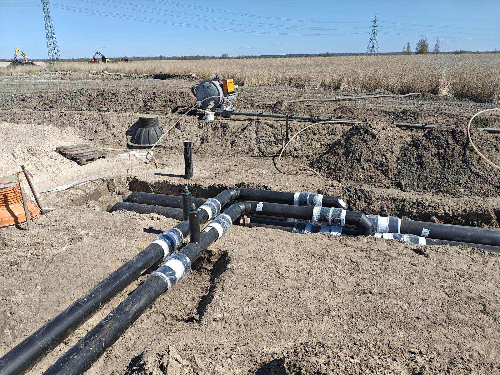 Pipe installation and underground utility works, stage 2