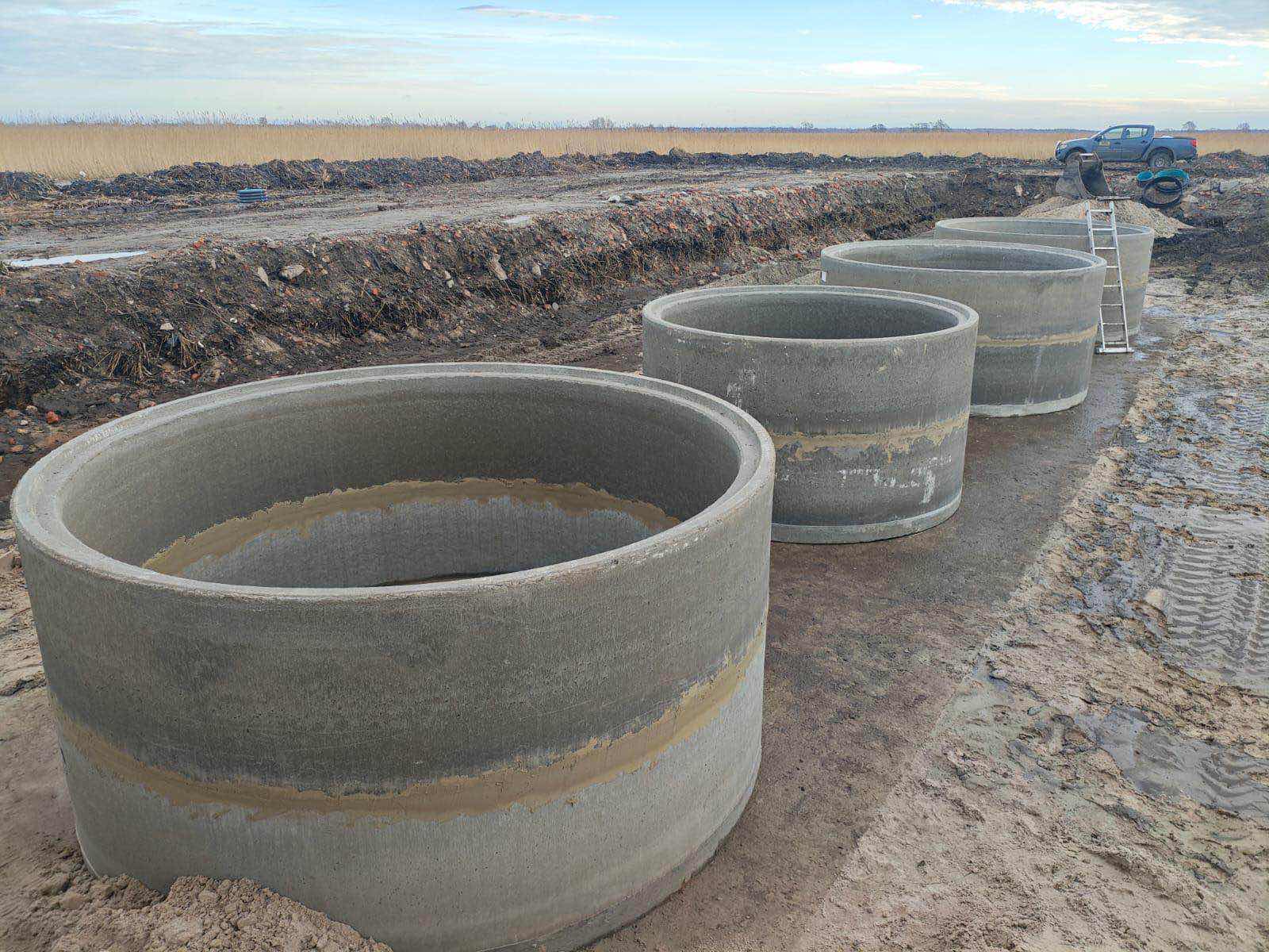 Concrete and formwork construction works, stage 1