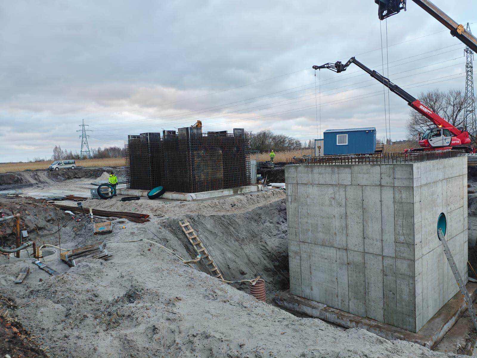 Concrete and formwork construction works, stage 2
