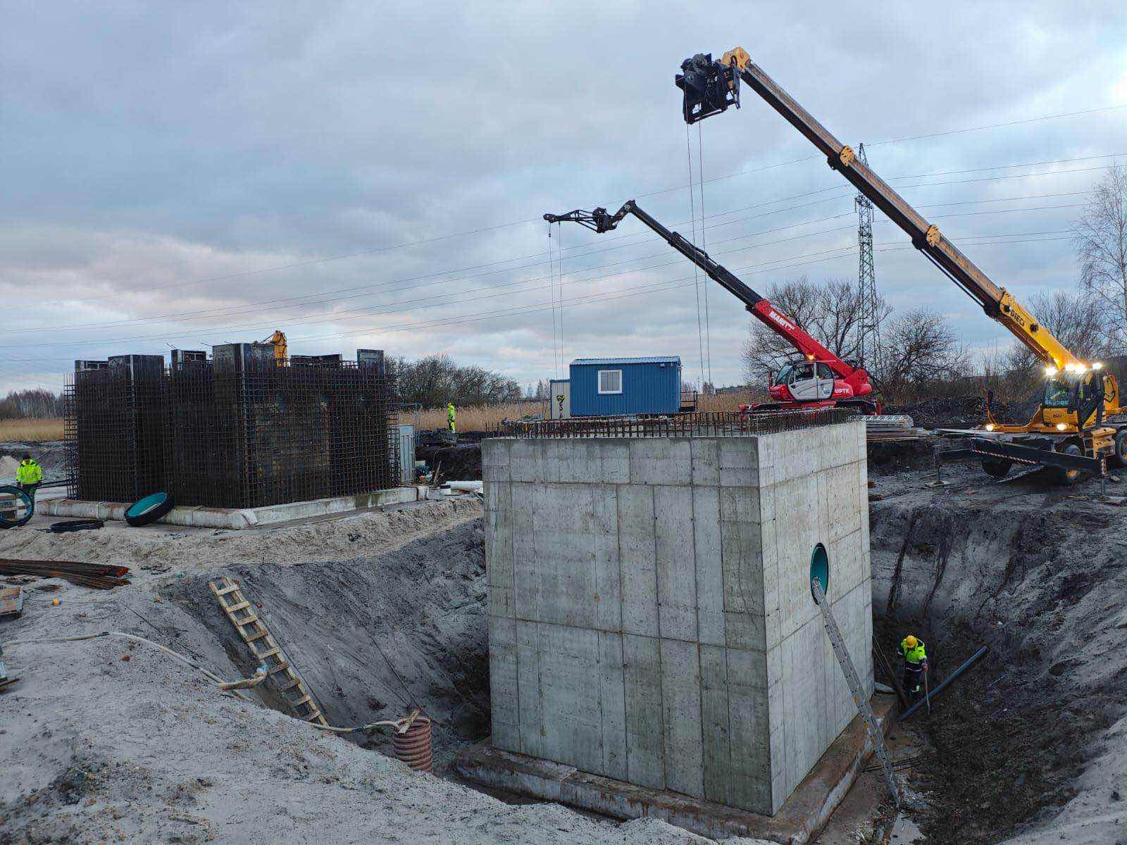 Concrete and formwork construction works, stage 3