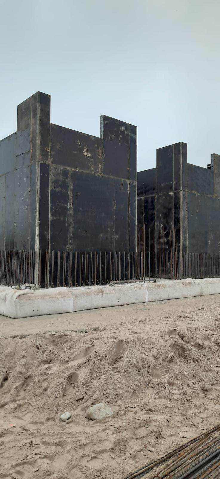 Concrete and formwork construction works, stage 13