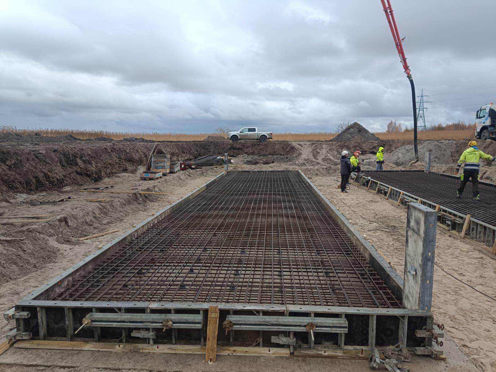 Foundation preparation and testing works, stage 2