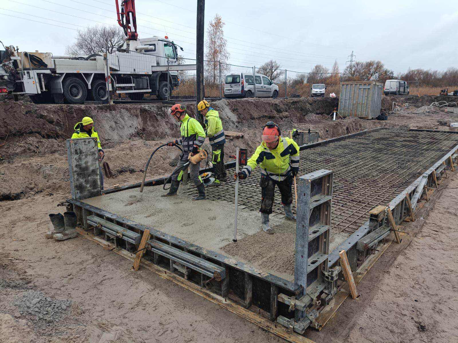 Foundation preparation and testing works, stage 4
