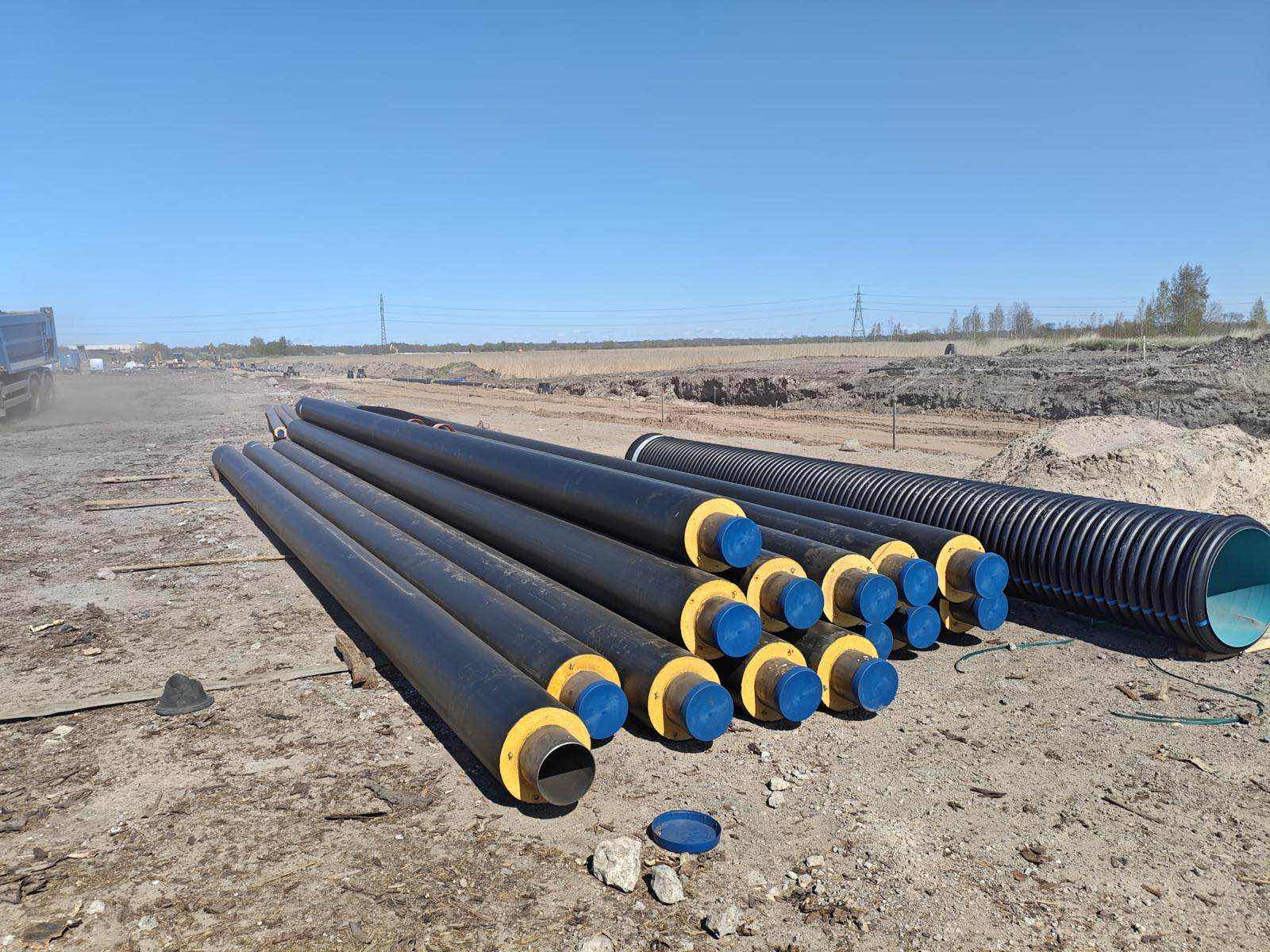 Pipe installation and underground utility works, stage 6